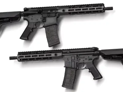 AR 15 Colt Low-poly 3D model