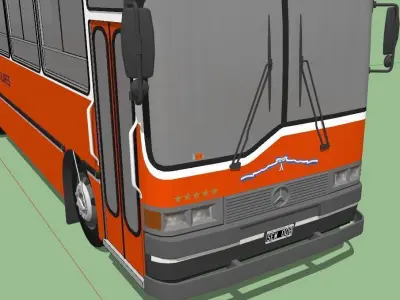 School bus from Argentina Mercedes-Benz OH1316 3D model