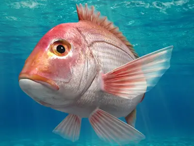 Snapper (Animated) 3D model