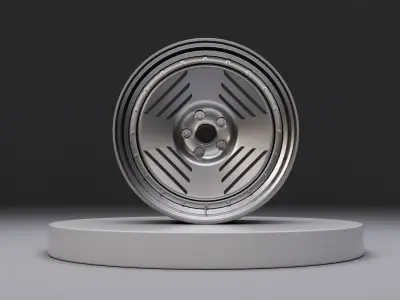 L4G wheel Low-poly 3D model