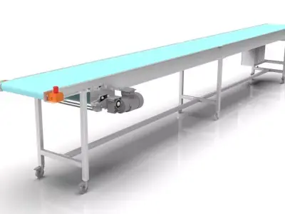 3D Design of a  modular belt conveyor for the food industry 3D model
