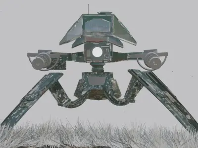 Robot in fog Free 3D model