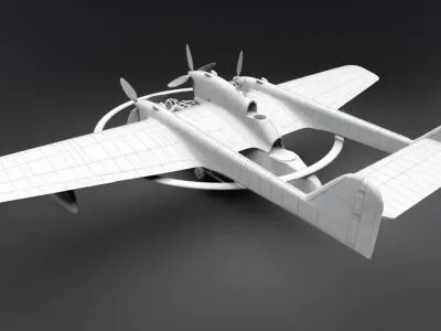 Blohm and Voss BV 138 scale model 3D print model