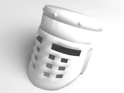 Medieval Helmet - Enclosed 3D model