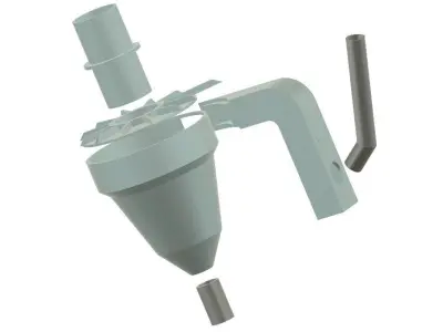 Preheater Dust Cyclone 3D model