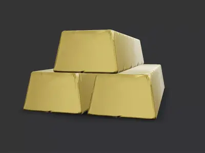 Gold Bars Bullion 3D model