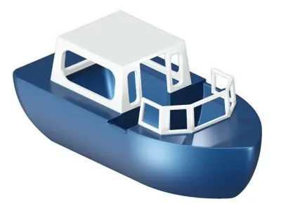 Recreational Boat Toy 3D model