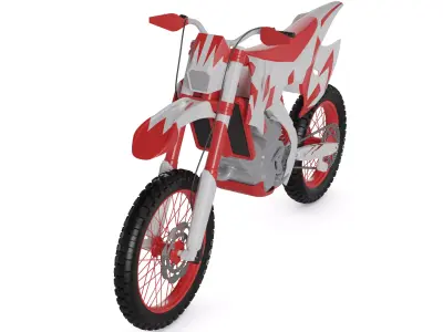 Supermoto Motorcycle 3D model shop