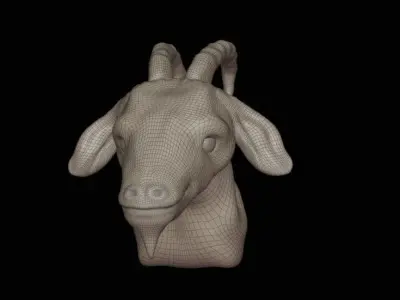 Goat Head 3D model get