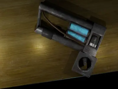 Plasma Gun Low-poly 3D model purchase