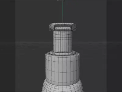 Cosmetic Pump Bottle with Dispenser 3D model