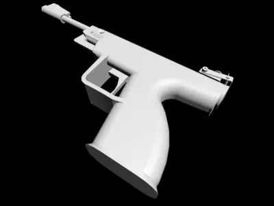 Antiquarian gun Free 3D model