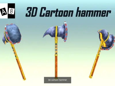 3d cartoon weapons 3D Model Pack