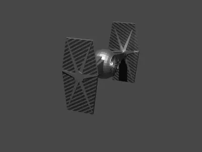 Low poly star wars ship Low-poly 3D model
