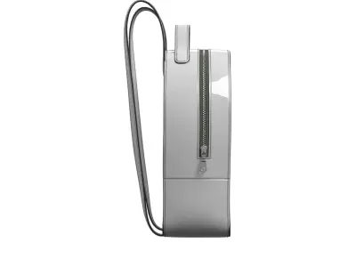 Silver Leather Backpack 3D model