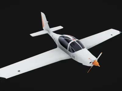 Grob G 120TP Low-poly 3D model