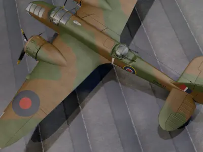 Bristol Blenheim Mk-5 Bisley 3D model