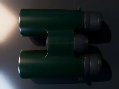 Military Binocular Low-poly 3D model