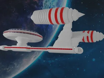 Space ship 3D model buy