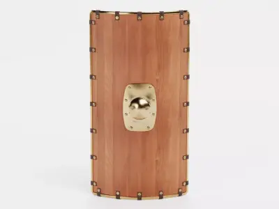 Wooden Shield - Armor Equipment 3D model