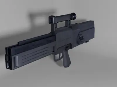 Heckler Koch G11 Prototype Assault Rifle Free low-poly 3D model