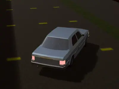 Free Low-Poly Old German Car Free low-poly 3D model