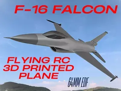 F-16 falcon RC Jet Fighter 64mm EDF 3D print model