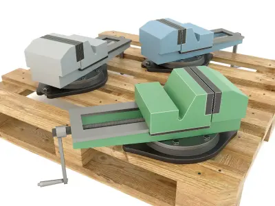 Machine tool table vise press 3D model
