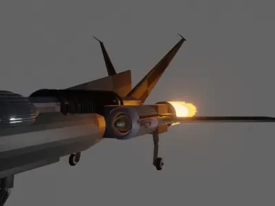 Basic Fighter-Jet Model 3D model