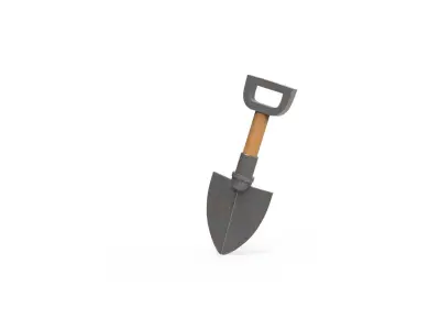 Asset002 Shovel  Free low-poly 3D model