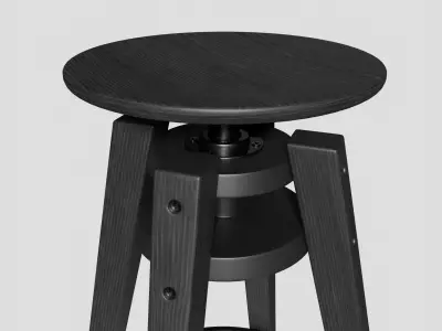 DALFRED Bar Stool Low-poly 3D model