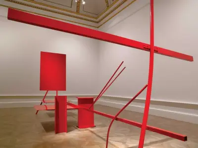 Anthony Caro red sculpture Free 3D model