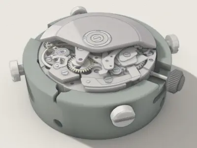 Swiss Automatic Watch Movement 3D model