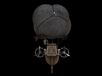 Airship Low-poly 3D model buy