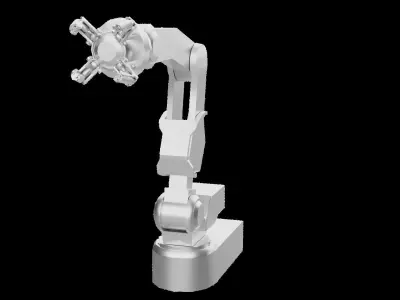 Robot arm Low-poly 3D model