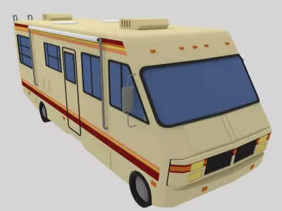 RV - Low Poly breaking bad Low-poly 3D model