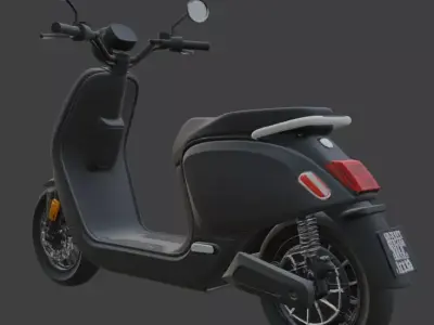Electric Scooter 3D Model 3D model 6