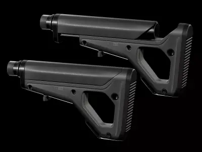 Magpul UBR Gen2 Buttstock Low-poly 3D model