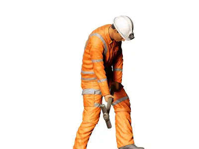 N1 Railway Track Worker 3D print model