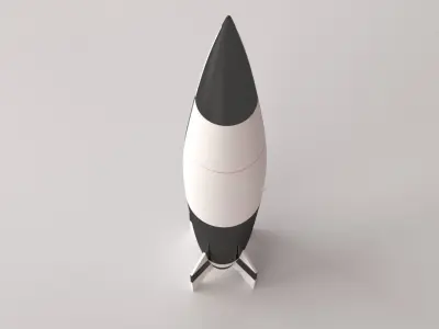 V2 Rocket 3D model