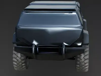 Realistic Heavy Armored SUV 3D Model Low-poly 3D model