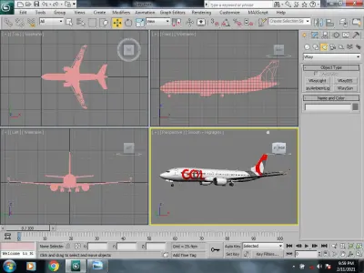 Gol airlines Boeing 737 max 8 3D model