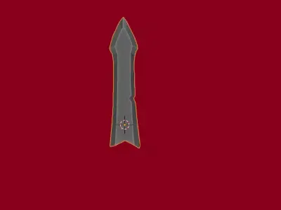 a sword blade 3D model