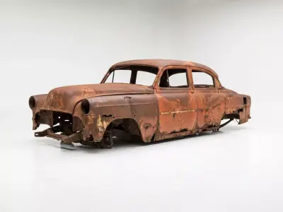 Post-Apocalyptic Abandoned Car 3D model