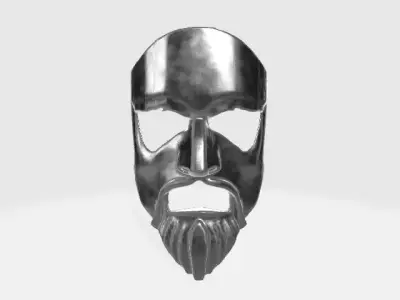 Iron Warrior Mask Low-poly 3D model