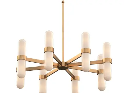 ORIEL CHANDELIER - BRASS 3D model