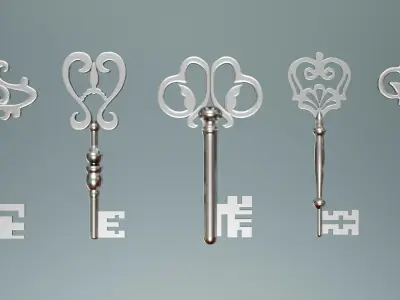 Key Set Free low-poly 3D model