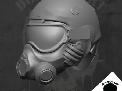 Para Viper Head for action figures 3D print model