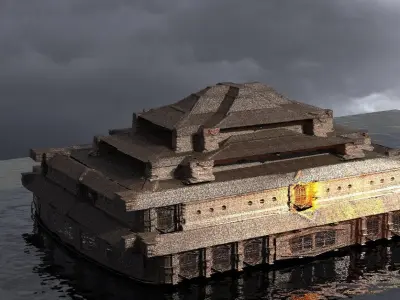Huge Drake Hall    3D model