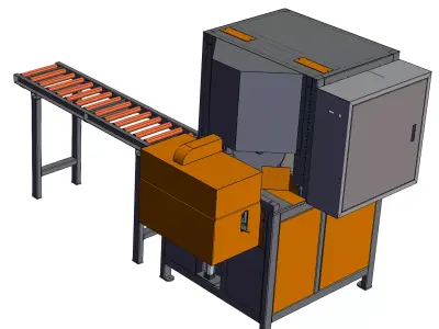45-degree aluminum sawing equipment 3D model